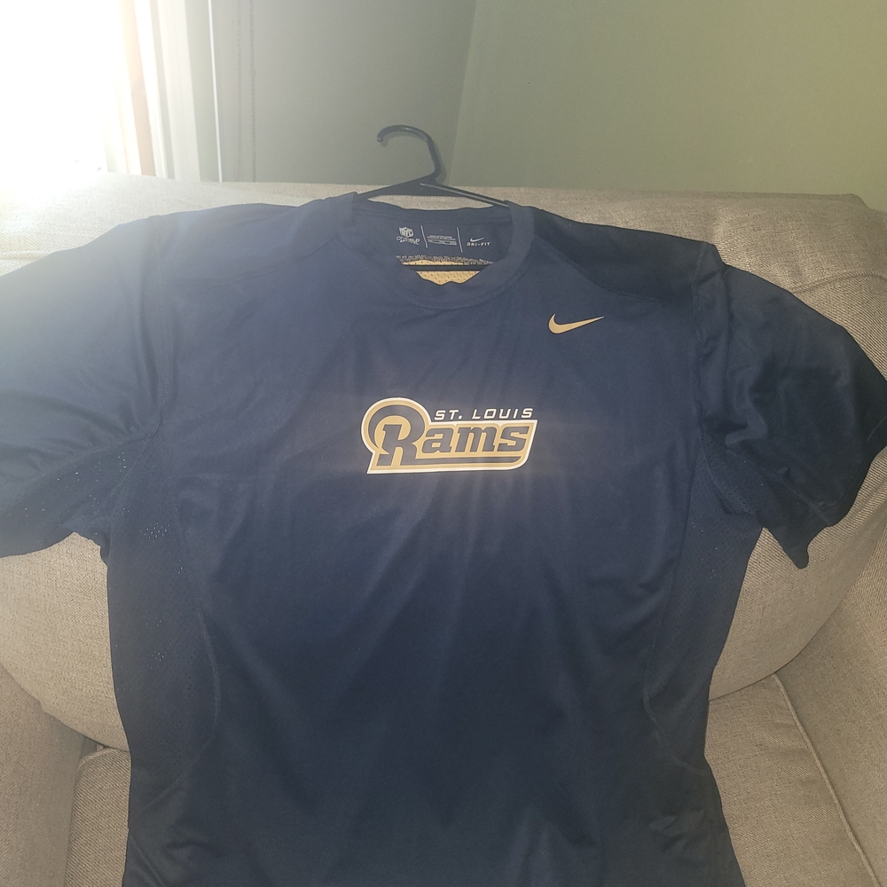Nike St. Louis Rams Navy and Gold T-Shirt